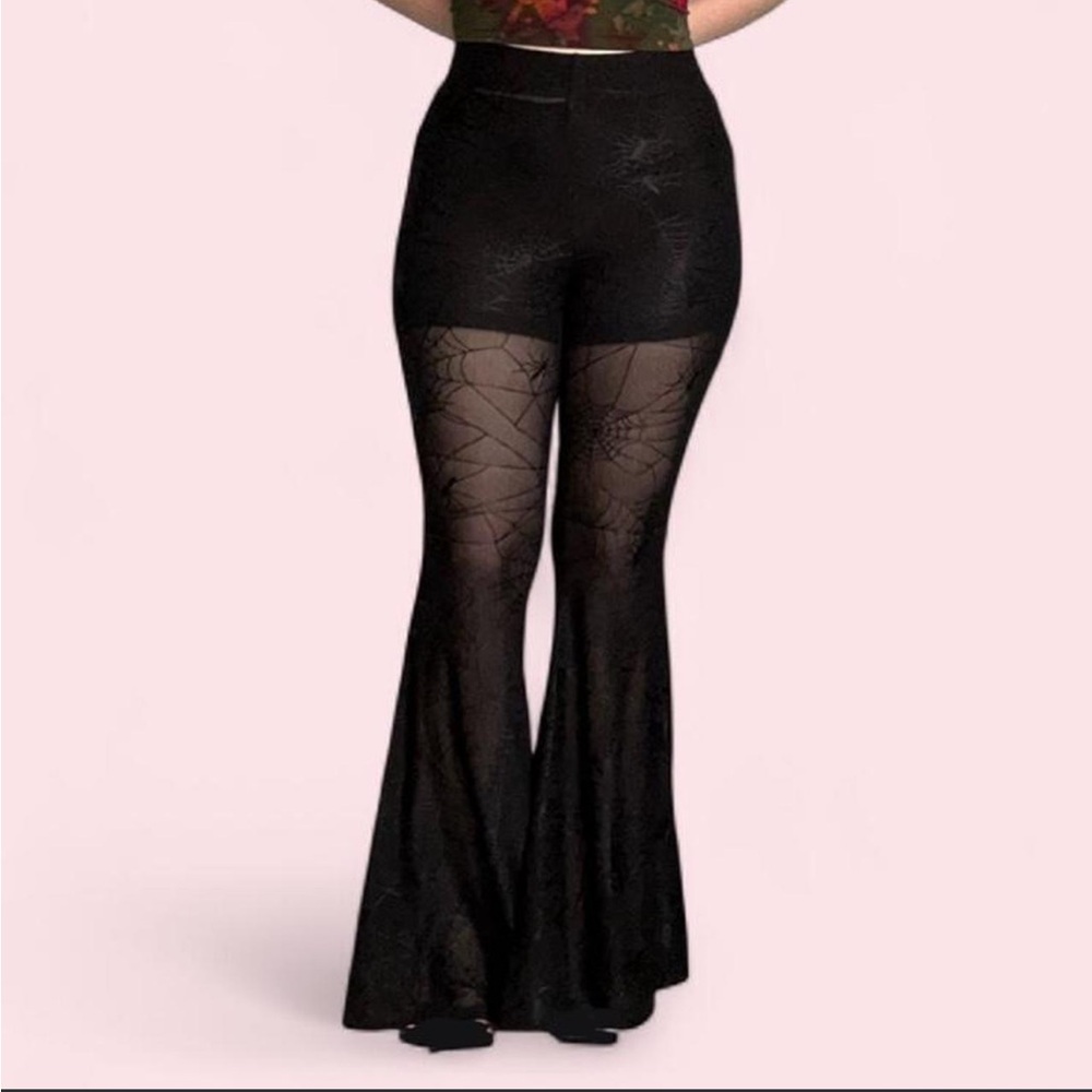 NIB SOLD OUT Forest Ink Spinnerette Flare Pants size XS